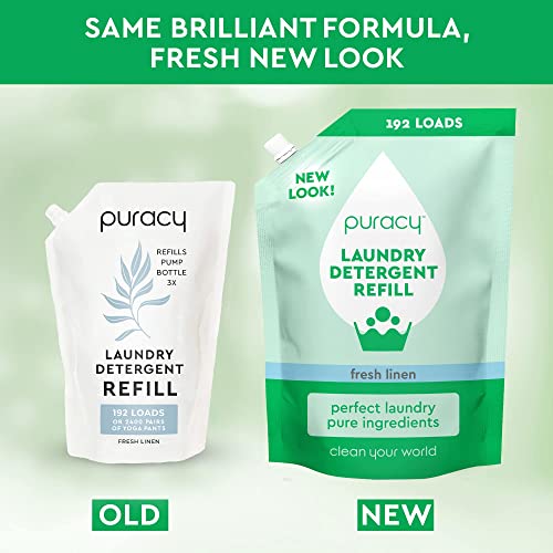 Puracy Liquid Laundry Detergent Refill1,4 Dioxane Free, Natural, Scent