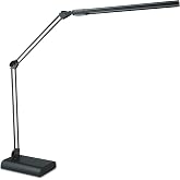 Alera ALELED908B 3.25 in. W x 6 in. D x 21.5 in. H Adjustable LED Desk Lamp - Black