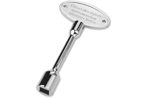 OXDFK 3 Inch Universal Gas Valve Key, Universal Valve Key for Gas Fireplaces, Fits 1/4" and 5/16" Replacement Gas Valve Stems, for Fire Pit and Fireplace, Outdoor Gas Fireplace (Silver)