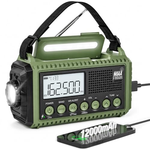 Eoxsmile NOAA Emergency Weather Radio Hand Crank