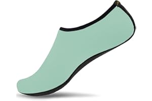 JACKSHIBO Water Shoes for Women Men Quick-Dry Aqua Water Socks Barefoot Shoes for Cruise Essentials Swimming Beach Pool Yoga Surf