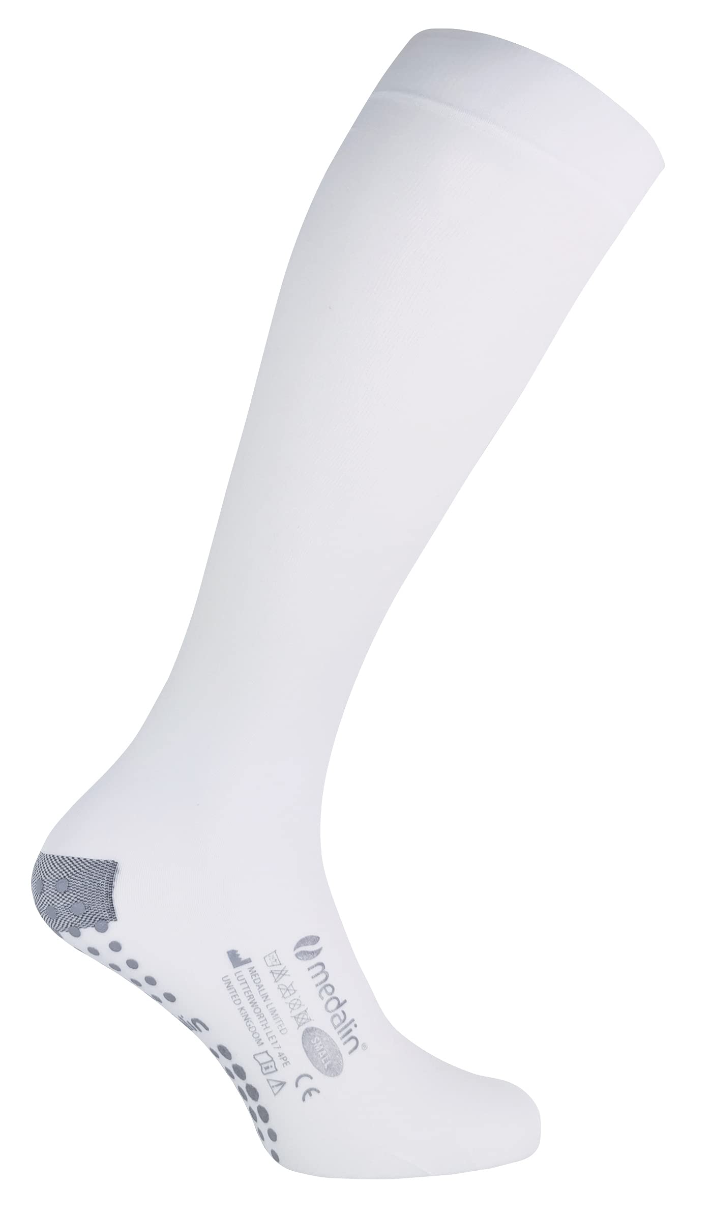 Saphena - Unisex Medical Graduated Compression After Surgery Below Knee Non Slip Anti Embolism Stockings with Grips (Standard, Green (BKG))