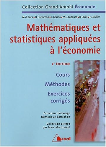Amazon Fr Mathematiques Et Statistiques Appliquees A L Economie Barnichon Dominique Collectif Livres