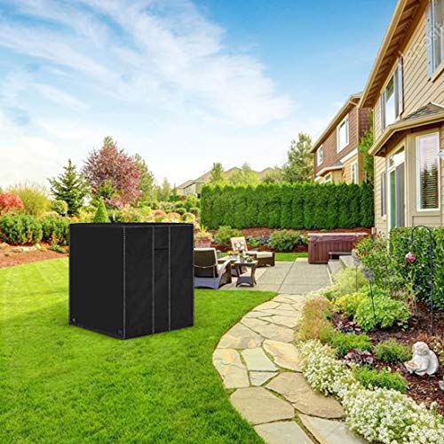 ZNCMRR Square Central Air Conditioner Cover, Durable Waterproof Winter Heavy Duty Outdoor Air