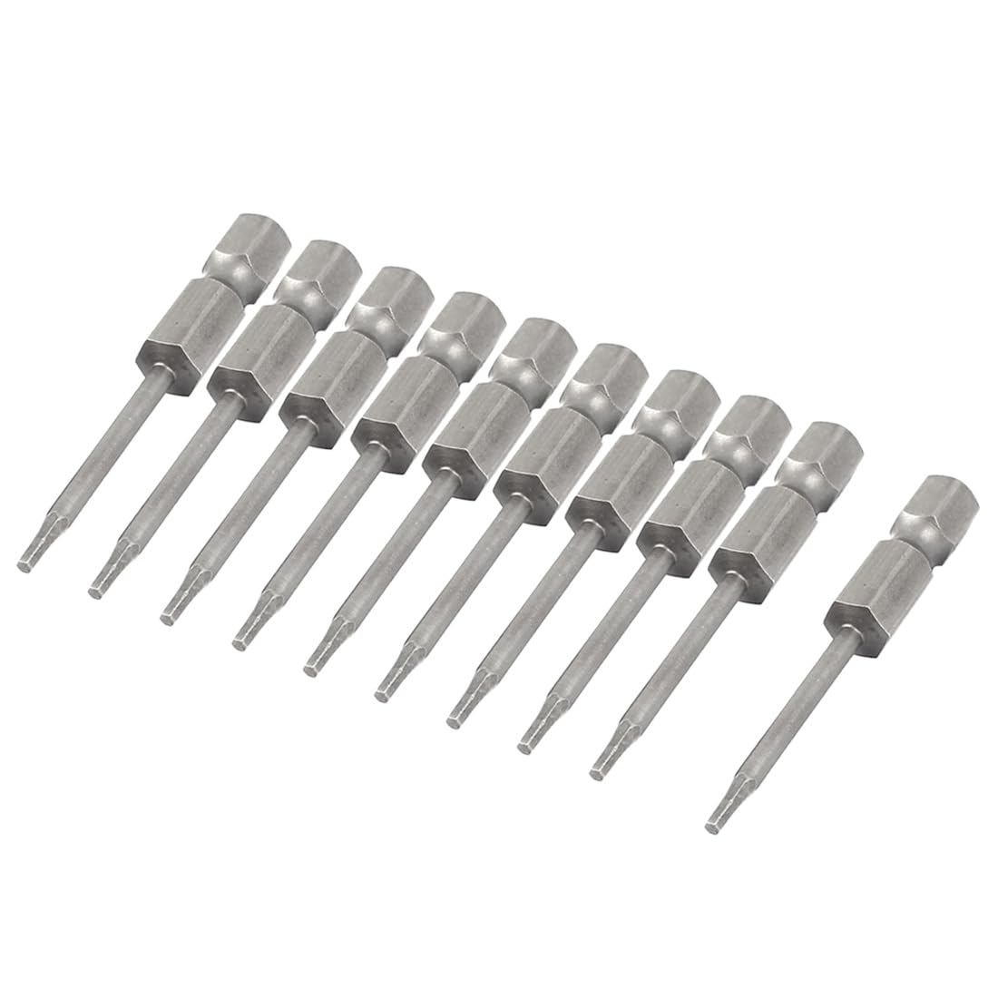 Sourcingmap 1/4" Quick Change Shank 1.5mm Magnetic Hex Screwdriver Bits 50mm Length 10pcs โ image 1