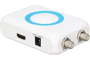 ZASCHMOY HDM66 HD Modulator 1080P to RF Modulator Supports PALNTSC Format Output and is a Highly Portable Home TV Replacement