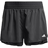 adidas Womens Pacer Training 3-Stripes Woven High-Rise Shorts