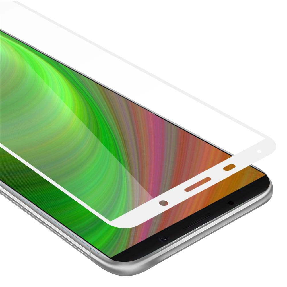 cadorabo Tempered Glass Full cover compatible with Huawei MATE 10 PRO in TRANSPARENT with WHITE - Screen Protection 3D Touch compatible with 9H Hardness - Bulletproof Display Saver
