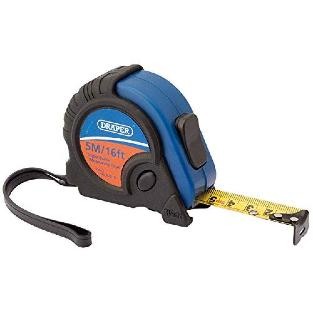Draper 82818 Professional Measuring Tape,Black and Blue,5 m/16 ft
