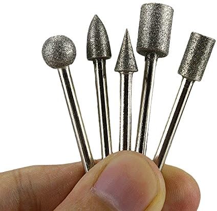 25 Diamond Burs Millers Drill Jewelers Alloys Burs Polisher 3mm Shank