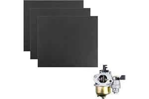 TNJPSEK Non-Asbestos Gasket Material Sheet Kit, 13.8" x 11.8" Exhaust Gasket Material Paper for Gasoline Diesel Oil Small Engine Lawn Mower Motorcycle Repair DIY Rebuild Sealing (3 Sheets 0.8mm)