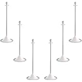 Mr. Chain 91501-6 White Stanchion, 2" link x 41" Overall Height, Pack of 6