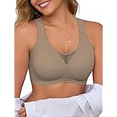 AriaEve Jelly Bras for Women No Underwire Wireless Seamless Bras Full Coverage Comfortable Bras Everyday Bra