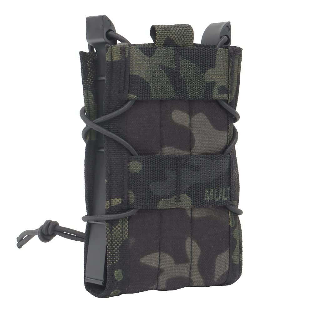 Tactical 5.56 Magazine Pouch Holster AK AR M4 AR15 Rifle Pistol Single Mag Bag Molle Hunting Shooting Military Airsoft Paintball (Color : MG-49-BCP, Size : M)