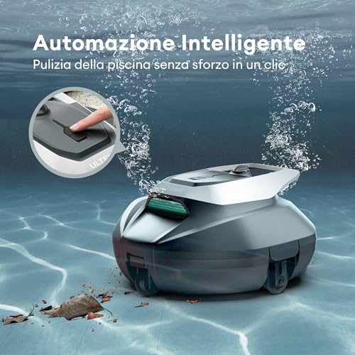 Ultenic Pooleco P10S Wireless Pool Robots, 3 Motors, Remote Control and App, 90 min Autonomy, Automatic Parking for Above Ground and Inground Pools