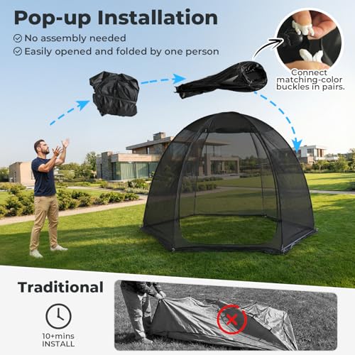 Alvantor Pop Up Screen House Tent 10x10 Review: Portable Mesh Gazebo for Camping and Backyard image 25