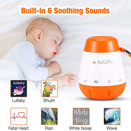 Baby Sleep Sound Machine, Portable White Noise Machine, Sound Therapy Machine - Auto-Off Timer Function and USB Output Charger