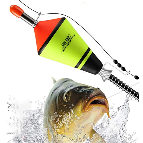 Zhengpin Automatic Fishing Floats Portable Fishing Bobbers Led Fishing Floats Lighted Bobbers Automatic Hook Trigger Electronic Buoy LED Auto. Trolling Float for Fishing