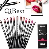 Binmer(TM) 12pcs/Set Waterproof Lip Liner Pencil Long Lasting Lipliner Makeup Tools