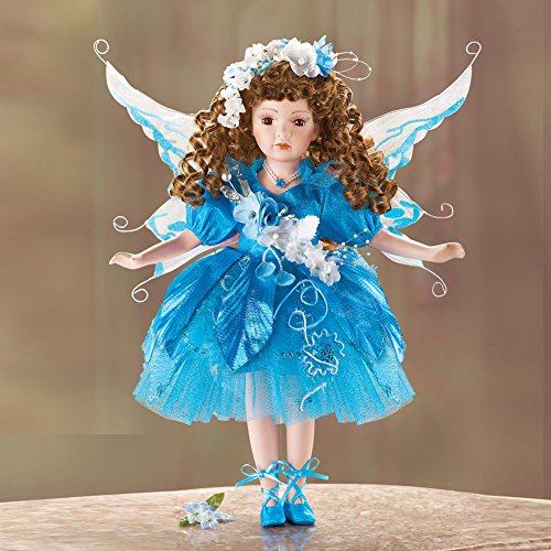 Collections Etc Womens Tanya Blue Fairy Porcelain Doll 16