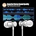 Earbuds, Monez Metal Wired Earbuds with Microphone iPhone Earbuds Apple in Ear Earphones for iPhone 6s 6 5c 5 4s iPad 1 2 3 4 iPod 5 6 Samsung Galaxy S8 S8 Plus Note 2 3 4 5 Android Series IOS (Black)
