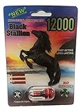 NEW BLACK MUSTANG 12000 ALL NATURAL MALE ENHANCEMENT PILLS (5)PLUS LOVE POTION PEN