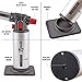 Zenware Refillable Butane Professional Culinary Torch Lighter for Cooking Welding Brazing Soldering - Silver
