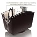 Remote Control Holder Caddy Bedside Organizer | Nightstand Storage Desk Accessories | Rotating Base Faux Leather Multiple Compartments by Kyle Matthews Designs