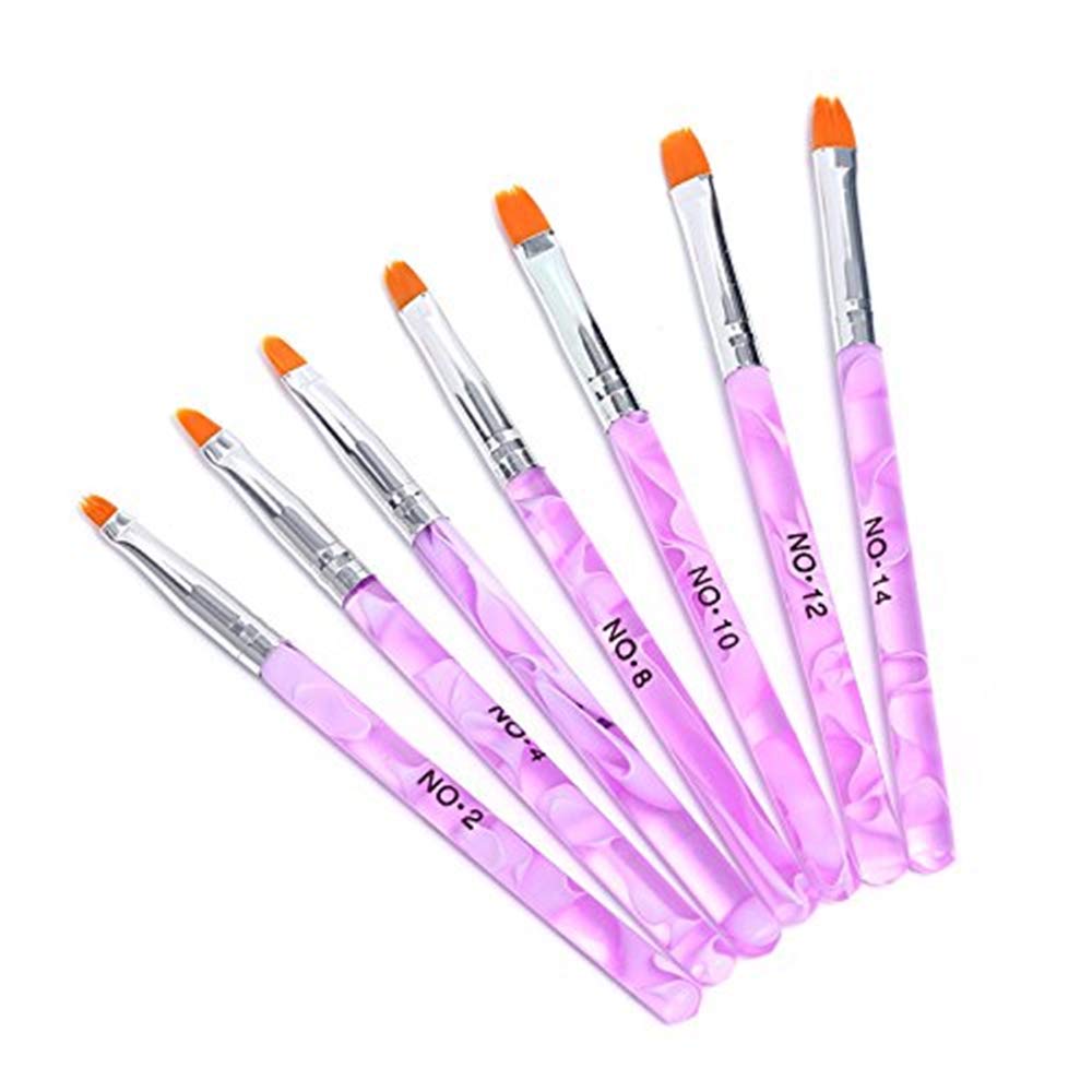 Glam Hobby 27pc Gel Acrylic Nail Art Painting Kit Brushes and Dotting Pen Brushes & Dotting Pen/Dotter Tool Kit Set(20PCS Nail Art Design Dotting Painting Drawing Brush + 7Pcs Uv Gel Nail Brush) : Beauty