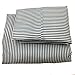 Queen size Printed striped 4 Piece Bed Sheet set brushed microfiber 1800 Bedding - Wrinkle, Fade, Stain Resistant - Hypoallergenic -(queen, blue) By United Linens