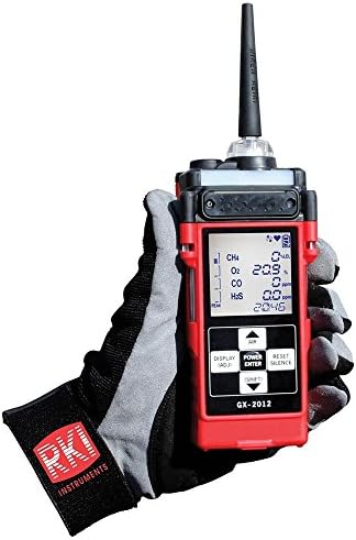 RKI 72-0290-23-G GX-2012, 4-sensor,LEL/% volume CH4/O2/CO,w/alkaline &amp; Li-ion batt packs/chgr/AC/DC adapters
