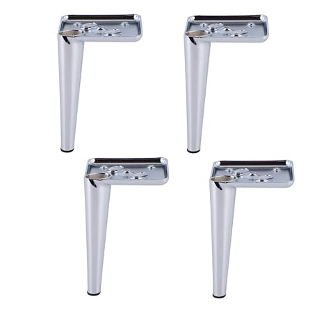 Furniture legs 4 * Europäische möbel Beine couchtisch Beine TV Schrank Edelstahl unterstützung Beine Sofa Beine (Silber/schwa