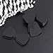 LUOEM Bow Ties Paper Straws Decorative Cocktail Drinking Straws for Wedding Birthday Graduation Party Decoration Supplies, Pack of 40