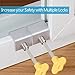 6 Pieces Adjustable Sliding Window Locks Stops Aluminum Alloy Door Frame Security Lock with Keys