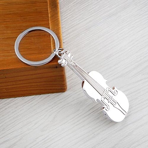 BR Violin Music Keychain Alloy Key Chain Fob Holder Ring - Thumbnail 2