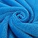 LANGRIA Mermaid Tail Blanket for Adults and Children Soft Warm All Season Snuggle Sleeping Life-Like Little Mermaid Glittering Flannel Throw Blanket for Bed Sofa Couch (60 x 25 inches, Blue)