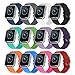 Fitbit Blaze Bands, Soulen Soft Accessory Replacement Wristband Strap Classic Large Small Bands Available in Varied Colors with Secure Metal Clasp for Fitbit Blaze (12-Pack No Frame, Large)