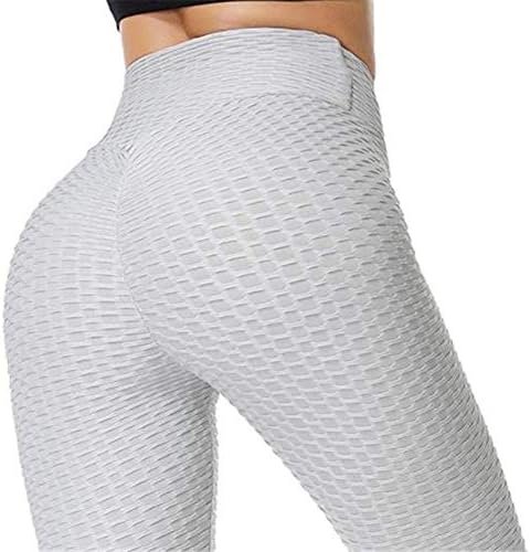 Ibelive Women's Honeycomb Ruched Butt Lifting High Waist Yoga Pants Chic Sports Stretchy Leggings