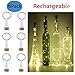 Wine Cork Lights, Anipopy 6 Pack Rechargeable Bottle Fairy String Lights with 15 LED for DIY, Party, Decor, Christmas, Halloween,Gift,Wedding (Warm White)