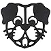 Dog Cast Iron Trivet for Hot Pots & Kitchen & Dining Table, Dog Lover Gifts & Dog Decor, Metal Wall Art, 2 or More for Set, Black, 7 by 6.5 Inches