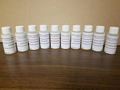 Set of 10 1 oz Candle fragrances Holiday Collection