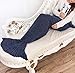 Kpblis Knitted Mermaid Tail 71-Inch–by–35-Inch Blanket Navy