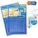 Drain Sticks Drain Cleaner Sticks Drain Deodorizer Sticks for Preventing Clogs Eliminating Smelly Odor Kitchen Bathroom Sink Septic Tank Safe As Seen On TV