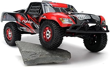 Kids Remote Control Car 4WD 1/12 Scale 2.4G Buggy High Speed Off-road Remote Control Truck 30Km/h 7.4V 1500mAH FY01 Red