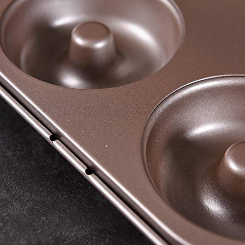 Bakerdream 6 Cavity Nonstick Donut Pan Baking Tray Donut Cake Pan Bagels Donut Maker - Thumbnail 4