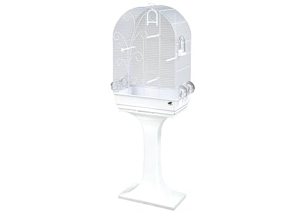 Vadigran Cage Petit Oiseau Evita Et Pied Blanc 53x82x150cm