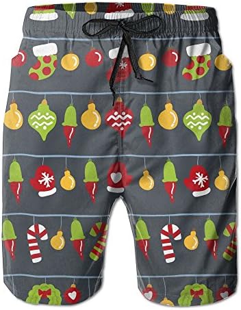 Newking Christmas Decorations Men's Quick Dry Boardshort Beachwear Swim Trunks Boardshorts