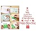 Sumind 2 Pieces Christmas Wall Decals Letters and Christmas Tree Stickers Window Room Home Decor Wall Art Decal Mural (Red)