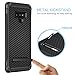 BENTOBEN Case for Samsung Galaxy Note 9, Kickstand Protective Carbon Fiber Texture Phone Cases, 2 in 1 Hybrid Dual Layer Heavy Duty Hard PC Cover Soft TPU Bumper Shockproof Phone Case Cover -Black