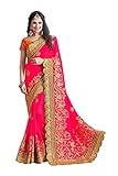 Sakalas Great Indian Women Designer Party wear Deep Pink Color Saree Sari R-15830